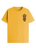 ADRO Tshirt for Men | Anime T Shirt for Men | 100% Cotton Tshirt | Graphic Printed T-Shirt | Chest Printed Tshirt | Groot Anime Tshirt | T-Shirts| RN24-STICK-GROO-MU-S Mustard,Mustard