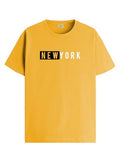 Adro Men'S Solid Regular Fit T-Shirt (Rn24-Nky-Mu_Mustard,MustardApparel,M