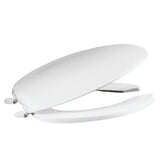 Centoco 620-001 Elongated Plastic Toilet Seat, Open Front with Cover, Heavy Duty Hinge, Regular Duty Residential or Light Weight