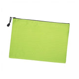 Merishopp 2Xa5 Zipper File Bags Lightweight Office Document Bag For Home Business Makeup Green