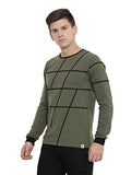 Adro Men'S Full Sleeve Printed Cotton T-Shirts (Fs-A-Aop05-Ol_Olive_2Xl)