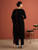 Kaari Rayon Staple Women's Kurta Set (KAAAW24WSKD-92030_Kohl Black_XL)