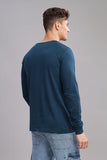 ADRO Full Sleeve Tshirt for Men | Plain T Shirt for Men | 100% Cotton Tshirt | Full Sleeve T-Shirt | Mens Full Sleeves T Shirts |FS-24-PLN-SB-L Teal,Teal