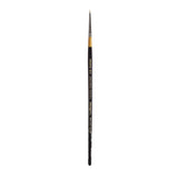 KINGART Premium Original Gold 9650-18/0 Spotter Series Artist Brush, Golden Taklon Synthetic Hair, Short Handle, for Acrylic, Wa