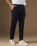 Toplot Men'S Regular Casual Pants (Belt-Trouser-5173-Navy-28),Navy,28,B0CXM6NGB6