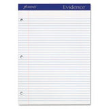 Dual Pad, Margin Line, Narrow Rule, 81/2 quot;x11 quot;, White