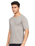 Rupa Jon Men'S Striped Regular Thermal Top (Jon Rhfs Vest_Grey M)