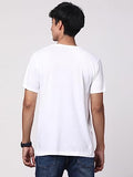Adro Men'S Regular Fit T-Shirt (Rnr-M-Ame-Wh_White_Xl)