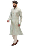 Lookmark Men'S Cotton Blend Printed Long Kurta Suitable For All Indian Wedding, Occasions, And Festivals (Az-Lm-Og-Kurta 29-Xl)