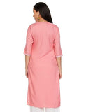 Ketch Womens Polyester Straight Dress Shirt (Khku000108_Peach_M)
