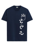 Adro Men'S Solid Regular Fit T-Shirt (Rn24-Poc-Nb_Navy Blue,Navy BlueApparel,2XL