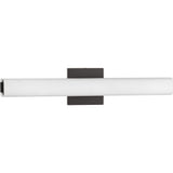 Progress Lighting Beam LED Collection 22 Etched Opal Glass Modern Bath Vanity Light Architectural Bronze