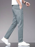 Toplot Men'S Stylish Slim-Fit Casual Trousers (Casual-Trouser-5226-Silver-36),Silver,36,B0DW34NTTS