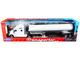 Kenworth T2000 Truck White with White Tanker Trailer Transporter Series 1/32 Diecast Model by Welly