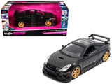 Toyota Celica GTS Black with Carbon Hood and Sunroof Maisto Design Tokyo Mod Series 1/24 Diecast Model Car by Maisto