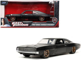 Doms 1968 Dodge Charger Widebody Matt Black Fast & Furious 9 F9 (2021) Movie 1/24 Diecast Model Car by Jada