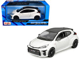 2021 Toyota GR Yaris White with Carbon Top Special Edition Series 1/24 Diecast Model Car by Maisto
