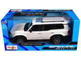 2024 Toyota Land Cruiser Pearl White Metallic with White Top Special Edition Series 1/24 Diecast Model Car by Maisto