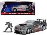 2006 Ford Mustang GT Gray Metallic and War Machine Diecast Figurine Avengers Marvel Series Hollywood Rides Series 1/32 Die