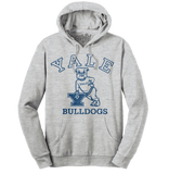 Yale Bulldog Pullover Hooded Sweatshirt - Gray