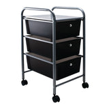 3 Drawer Organizer, Smoke-Colored Drawers