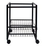 Mobile File Cart-Letter Size Suspension File, Black