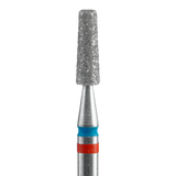 STALEKS Diamond Nail Drill Bit DUO Frustum FA70RB025/8, Red-Blue, 2.5/8mm