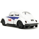 1959 Volkswagen Beetle Holt White with Blue Graphics and Boxing Gloves Accessory Punch Buggy Series 1/32 Diecast Model Car b