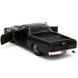 1967 Chevrolet El Camino Matt Black Fast & Furious Series 1/32 Diecast Model Car by Jada
