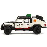 Jeep Gladiator Pickup Truck with Equipment Shell Beige with Graphics Biosyn Genetics Jurassic World Dominion (2022) Movie H