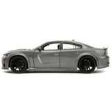 2021 Dodge Charger Srt Hellcat Gray Metallic Fast X (2023) Movie Fast & Furious Series 1/24 Diecast Model Car By Jada