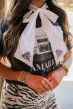 The Boot Stitch Bow Faux Collar
