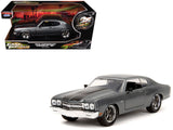 1970 Chevrolet Chevelle SS Gray Metallic with Black Stripes Fast & Furious (2009) Movie Fast & Furious 25th Anniversary Seri