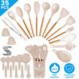 35-Pieces: Kitchen Cooking Utensils Set