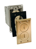FLOOR BOX KIT RECT YLW (Pack of 1)