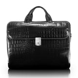 MONTEROSSO | SERVANO | 13 Leather Tablet Briefcase Black