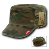 French Round Bill Caps, Woodland, M