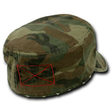 French Round Bill Caps, Woodland, M