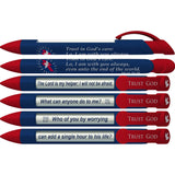 Greeting Pen Trust God Scripture Pens, Scripture Verses With Rotating Messages, 6 Pen Set (36035)