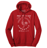 Sriracha Hot Chili Sauce Rooster Logo Hooded Sweatshirt - Red