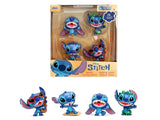 Set of 4 Diecast Figures Disneys Stitch Metalfigs Series Diecast Models by Jada
