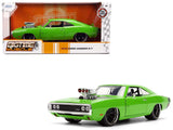 1970 Dodge Charger R/T Bright Green with Black Tail Stripe Bigtime Muscle Series 1/24 Diecast Model Car by Jada