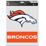 Denver Broncos Decal Multi Use Fan 2 Pack
