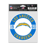 Los Angeles Chargers Decal 3.75x5 Patch Fan