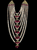 BR497 INSIA BRIDAL SET IN RUBY ( READY TO SHIP )