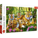 Trefl 500 Piece Jigsaw Puzzles, Family Of Tigers