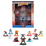 Set of 12 Diecast Figures SpiderMan Franchise Nano Metalfigs Series Diecast Models by Jada
