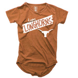 Texas Longhorns NCAA Girls S/S Burnout Tee
