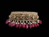 BR497 INSIA BRIDAL SET IN RUBY ( READY TO SHIP )