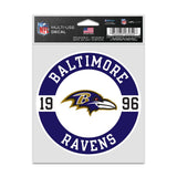 Baltimore Ravens Decal 3.75x5 Patch Fan